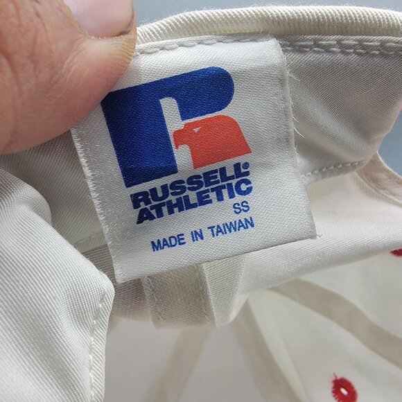 Russell Athletic Bell 222 Snapback Cap Red White Hat Casual Outdoors Adjustable - Picture 5 of 9